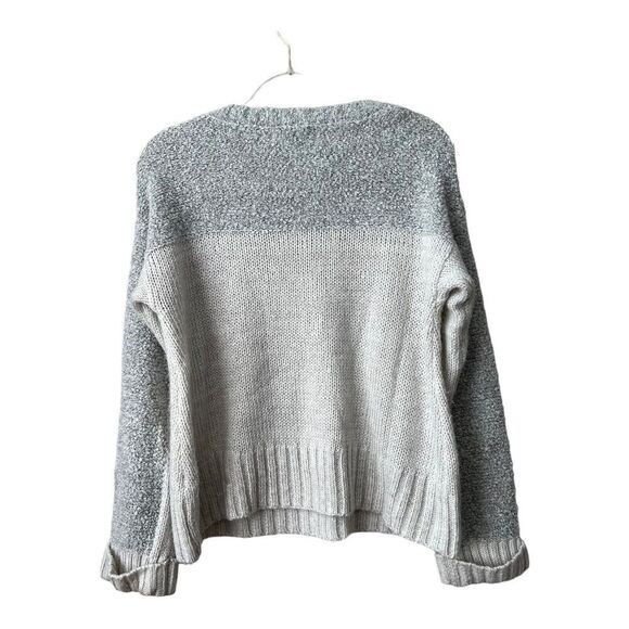 John + Jenn Sweater Womens Medium Cable Knit Colorblock Pullover Cozy Fall - Picture 2 of 10